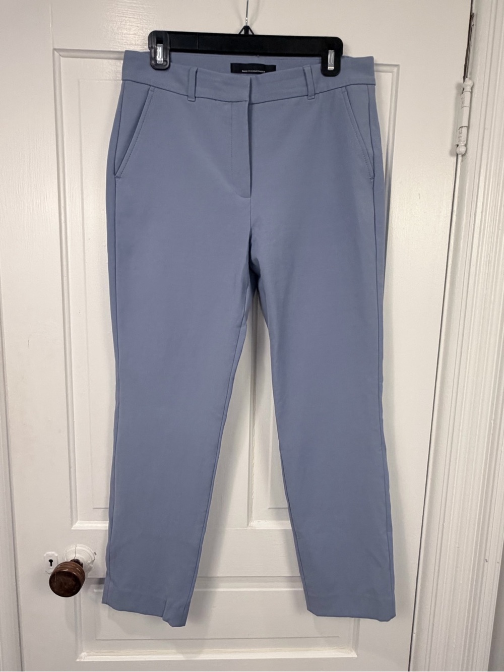 White House Black Market Blue Straight-Leg Dress Pants